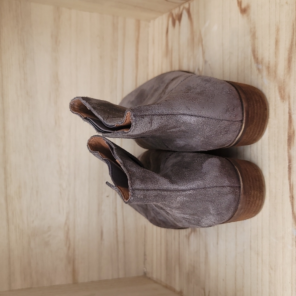Lucky Brand Womens Suede Leather Ankle Boots - Picture 6 of 8